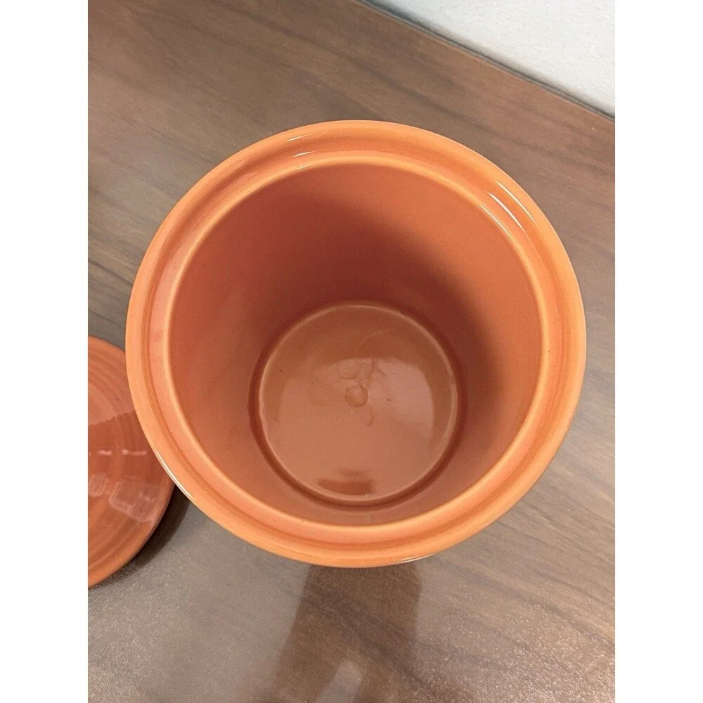 Fiesta Ware HLC Medium 2qt Canister With Lid Tangerine